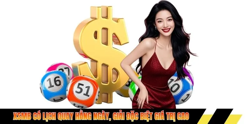 XSMB có lịch quay hằng ngày, giải đặc biệt giá trị cao